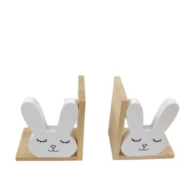 China New Contemporary Custom Logo Wooden Kids Study Multifunctional Cute Bookends And Durable Bookends for sale