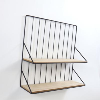 China Double Shelf China Contemporary Cheap Bedside Kitchen Bedroom Dorm Bathroom Wall Hanging Storage Rack for sale