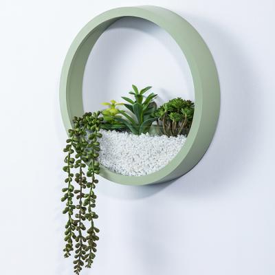 China YC Contemporary Customized Simulation Factory Exhibition Hall Wall Hanging Artificial Succulents for sale