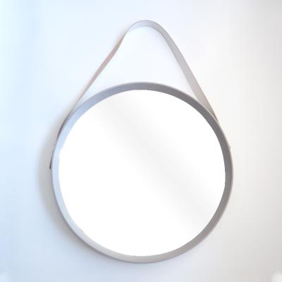 China High Quality Customizable Round Storage Hot Selling Belt Mirror For Living Room Wall Hanging for sale