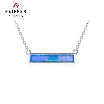 China Opal Jewelry 925 Sterling Silver Women Necklace Charming Tasty for sale