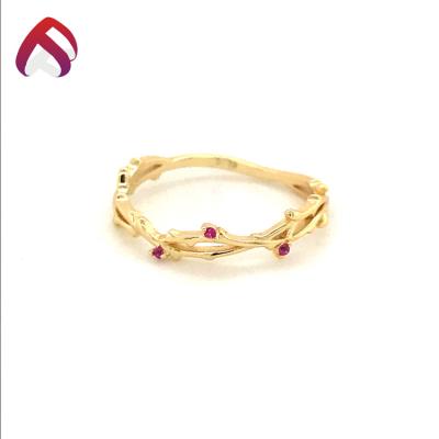 China TRENDY Fashion 925 Sterling Silver Jewelry With Cute Created Red Ring for sale