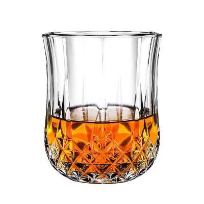 China Liiton Glasses Whiskey Custom Whiskey Gold Shot Glass Cup Roll Bottom Clear High End Luxury Premium Crystal Logo Creative Whiskey Glass for sale