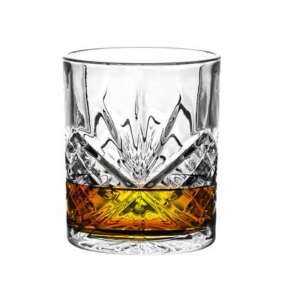 China Custom Branded Glass Whiskey Glass Wine Glass Whiskey Cup Fancy Shot Glass ChongQing Warp Frosted Unique Mini Tumblers Crystal Hot Whiskey Glass for sale