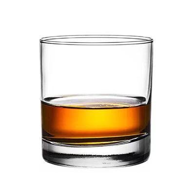 China Wholesale Round Whiskey Glass Cup High Quality 300 ml Whiskey Tasting Glass Thick Bar Tumbler Cup Custom Logo Lab Creative Whiskey Glass with Ball for sale