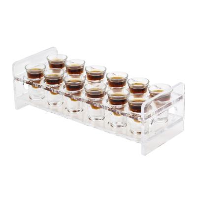 China Custom Shot Glasses Unique 1oz Cheap 5031 Sublimation 12Pcs 30ml Creative Shot Glass Rack Blanks Bulk Personalized Engraved Shot Glass Holder Tray for sale