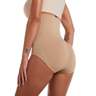 China Wholesale Antibacterial High Waist Cotton Ladies Cotton Seamless Shaper Underwear Slimming Panties for sale