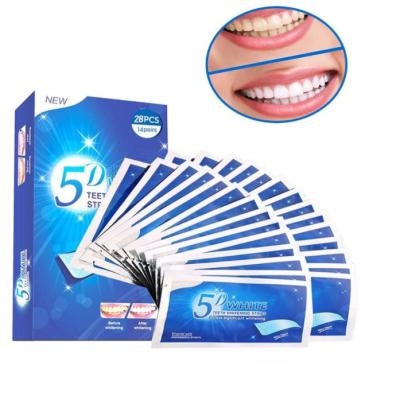 China Daily Home 5D Gel Teeth Whitening Strips White Tooth Kit Oral Hygiene Care Dental Strip For False Teeth Veneers Dentist Seks Whiten Gel for sale