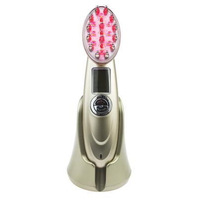 China Hair Loss Treatment Massager Compact Portable Handheld Electric Hair Grow 4 in 1 EMS Photon Laser Comb for Home for sale