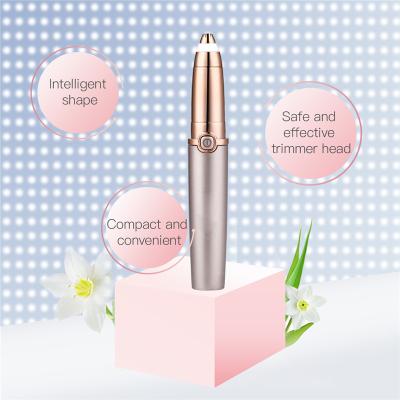 China Professional Safety CE RoHS Forehead Trimming Facial Hair Remove Electric Eyebrow Trimmer for sale