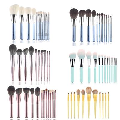 China Angular Blush Brush 12pcs Luxury Make Up Private Label Kabuki Cosmetics Brush for sale