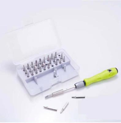 China Plastic Ready To Ship Magnetic T-Handle 32Piece Wrench Screwdriver Set Handle Tool Box for sale