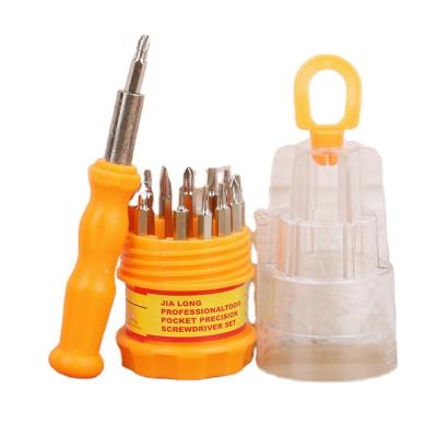 China 15pcs Low Precision Plastic Hot Screwdriver Set Household Repair Tool Kit for sale