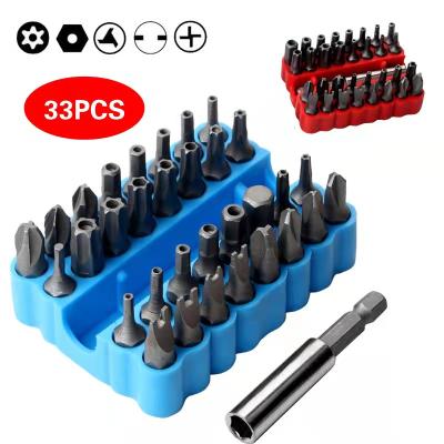 China 33pcs Pocket Steel Hollow Screwdriver Bits Set Allen Wrench Socket Hand Tools for sale