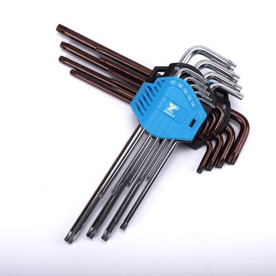 China Durable Pin Torx Security Key Wrench 8-22Mm Torx Key Proof Screws Set Metal Chave Metric Allen Key Torx for sale