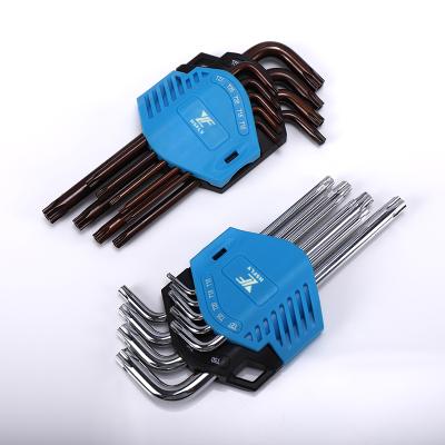 China S2 Arm Star Wrench Set End Hollow Star Wrench Set T10-T50 Set Standard 9-Piece for sale