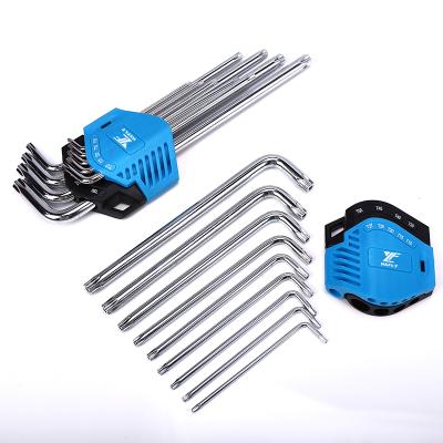 China S2 Hex Wrench Set Long Arm Thumb / Metric T-Handle / Torx Allen Wrench Set for sale