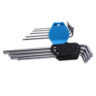 China Allen Wrench Set SAE Metric Star Long Arm Hex Wrench S2 Hex Wrench Set Torx End for sale