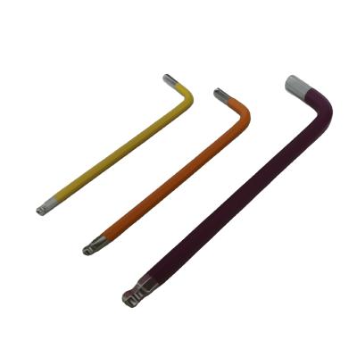 China Durable Different Sizes Hex Allen Wrench Flat Head Flat Head End Wrench Ball Purple Tool Kit for sale