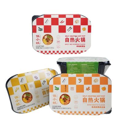 China Wholesale Various Styles Fast Food Super Outdoor Desktop Fast Food Self Cooking Instant Noodle Dishes Food Self Heating Hotpot for sale