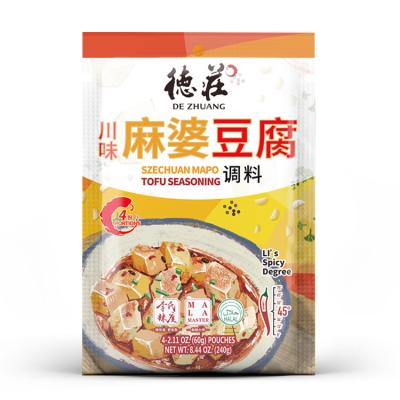 China Dezhuang 240g Sichuan Flavor Chinese Food Spicy Mapo Tofu Seasoning DZ-16 for sale