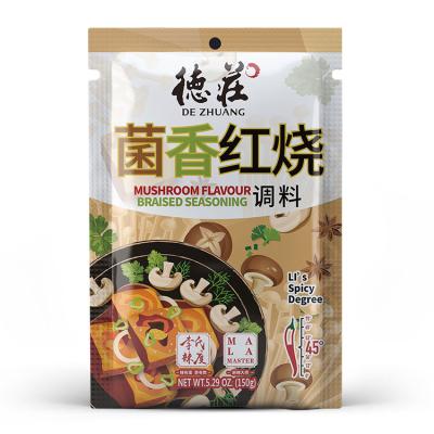 China 150g Dezhuang Mushroom Spicy Flavor Braised Chinese Style Stir Fry Seasoning DZ-23 for sale