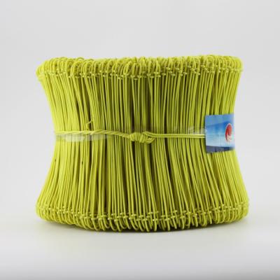 China Binding wire bag ties / epoxy coated bar ties / double loop wire ties for rebar or binding bags for sale