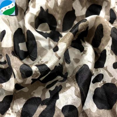 China Breathable hot selling stock lot woven 100%silk chiffon print fabric for women dress for sale