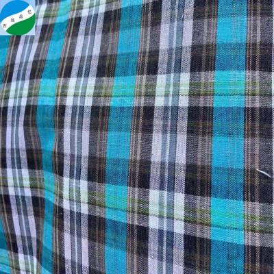 China Wholesale Fusible CVC Yarn Cloth Yarn Fabric Dye Fabric Dye Stock Yarn Dyed Checks tela tenida de hilo for sale