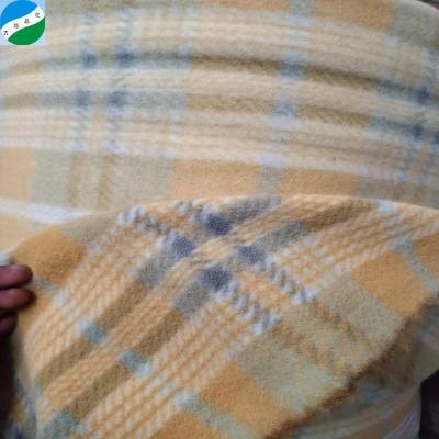 China Cheap Price Shrink-Resistant African Knit Polyester Wool Tweed Brushed Yarn Dyed Control Stock Lot Fabric With Keqiao Heavyweight for sale