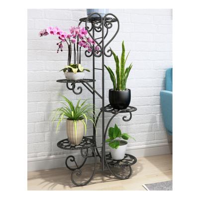 China Modern High Quality Wooden Potted Rack Socket Metal Adjustable Plant Stand With Factory Price for sale