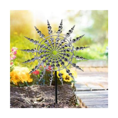 China Art Decor Garden Wholesale Magical Outdoor Windmill Metal Wind Spinners On Sale for sale