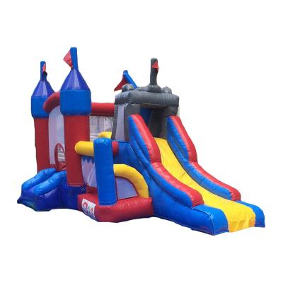 China PVC Gray Inflatable Bouncer Castle Kids Inflatable Air Games Trampoline Party Rental for sale