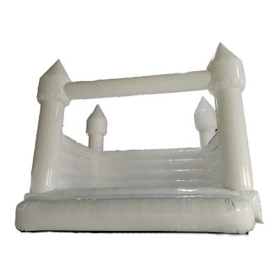 China Funny PVC Wedding Party Inflatable Bounce House Bouncer Pure White Jumping Castle For Kids for sale