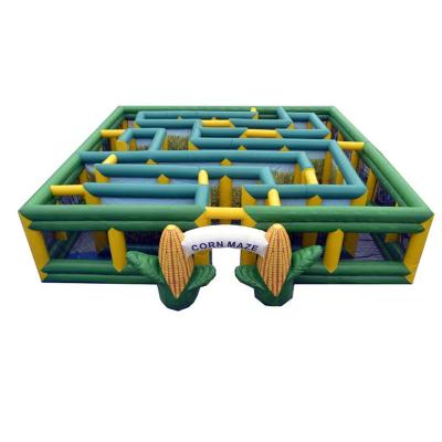 China Factory Sale PVC Inflatable Corn Maze Blow Up Maze Outdoor Sports Game Labyrinth for sale