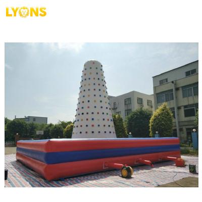 China Attractive And Durable Spider-Man Inflatable Climbing Wall Large Inflatable Flying Holds Climbing Wall for sale