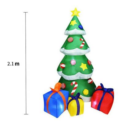 China Outdoor Home Use LED Light Christmas Trees Inflatables Gift Candy Cane For Decorations for sale