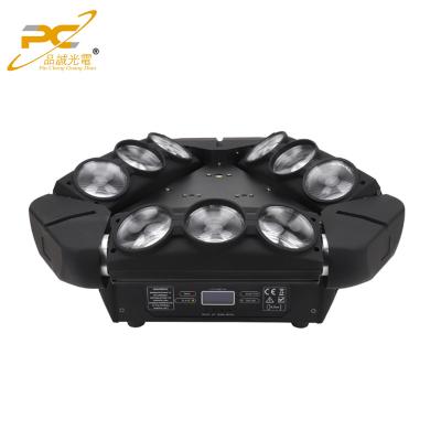 China China Guangdong STAGE Tri Mini Spider Beam Moving Head Portable Disco Light Supply 9pcs 12W RGBW 4in1 LED Lights DJ Lighting System for sale