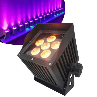 China PAIR IP65 DMX Control LED Wireless Par Light From Latest Guangzhou Factory Disco DJ Club Stage Light 6*18W Battery RGBWA+UV WIFI Wireless for sale