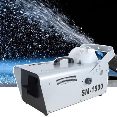 China Steel Sheet Manual Control 1500w DJ Small Party Stage Snow Machine Artificial Snow Making Outdoor Snow Making Machine for sale