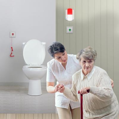 China Hospital/Older Home/Disabled Toilet Elderly Bathroom/Toilet SOS Wireless Panic Call Point And Alarm For Senior Home And Hospital for sale