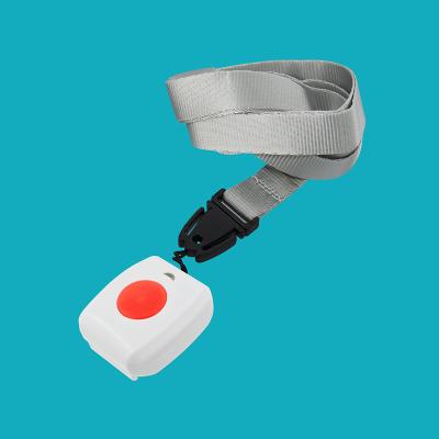 China Hospital/home top wristband transmitter with big push button, can be worn as a lanyard, for older/patient to gain help in case of emergency for sale