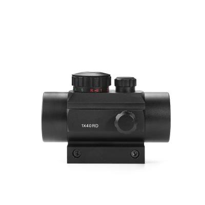 China Aluminum Alloy Tactical Red Dot Sight Optics Sight 1X40 Scope Illuminated Red Green Dot With 11/20mm Rail For Hunting for sale