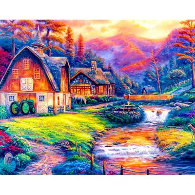 China Europe Bedroom 5D DIY Diamond Painting Landscape Wall Canvas Art Painting For Home Decor Full Drill Cross Stitch Diamond Kits for sale