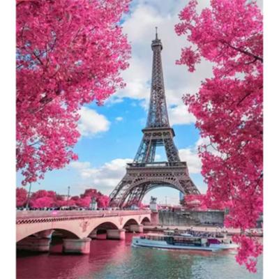 China Europe Tower 5D DIY Diamond Painting Landscape Wall Painting Canvas Art Painting For Home Decor Full Drill Cross Stitch Diamond Kits for sale