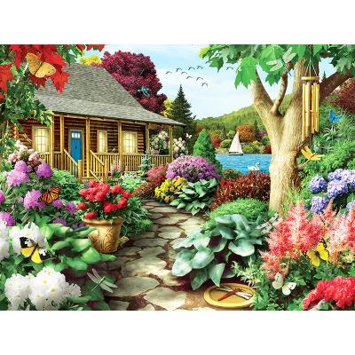 China Europe 5D DIY Garden Diamond Painting Landscape Wall Canvas Art Painting For Home Decor Full Drill Cross Stitch Diamond Kits for sale