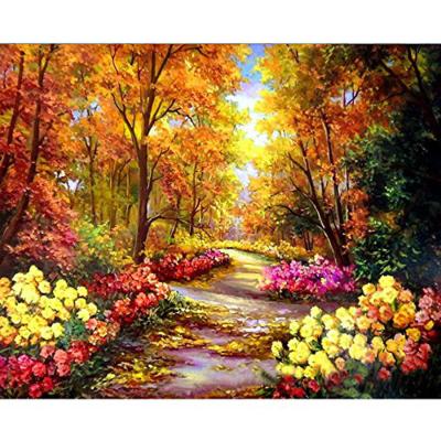 China Europe 5D DIY Forest Diamond Painting Landscape Wall Canvas Art Painting For Home Decor Full Drill Cross Stitch Diamond Kits for sale