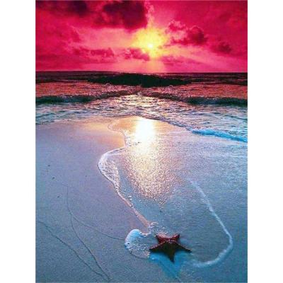 China Europe 5D DIY Beach Diamond Painting Seascape Painting Wall Canvas Art Painting For Home Decor Full Drill Cross Stitch Diamond Kits for sale