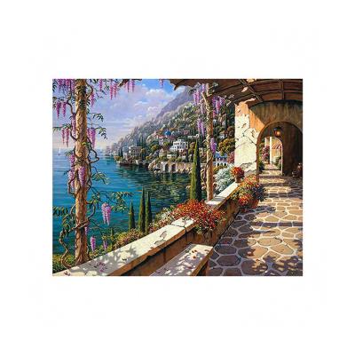 China Europe City 5D DIY Diamond Painting Seascape Painting Wall Canvas Art Painting For Home Decor Full Drill Cross Stitch Diamond Kits for sale