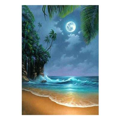 China Europe 5D DIY Beach Diamond Painting Seascape Painting Wall Canvas Art Painting For Home Decor Full Drill Cross Stitch Embroidery Kits for sale